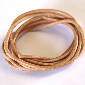 Lederband (Rind) 3mm, 2St., verschiedene Farben