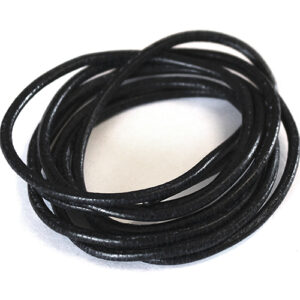 Lederband (Rind) 3mm, 2St., verschiedene Farben