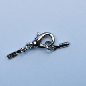 Lederbandverschluss, 1mm, silber oder gold