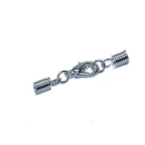 Flachkappelverschluss, 3mm, silber oder gold