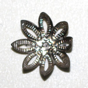 Perlkappe Blume 12mm, 10 St., verschiedene Farben