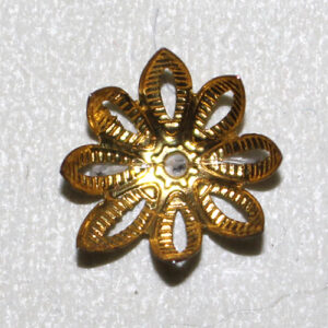 Perlkappe Blume 12mm, 10 St., verschiedene Farben