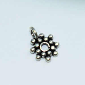 Anhänger Blatt 50x30mm anthrazit