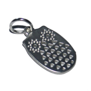 Anhänger Eule 16mm silber matt