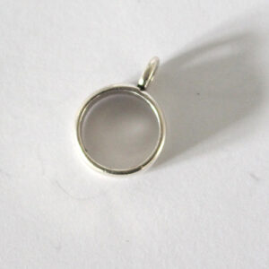 Anhänger Ring12x5mm silberfarbig