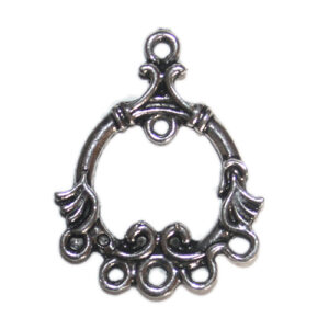 Anhänger Filigran 6 Ösen 30mm antiksilber