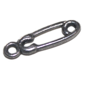 Anhänger Sicherheitsnadel 16mm antiksilb