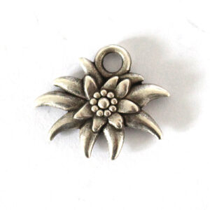Anhänger Edelweiss 15mm antiksilber