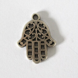 Anhänger Hand 20x30mm antiksilber