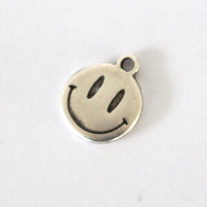 Anhänger Smile 15mm antiksilber