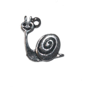 Anhänger Schnecke 14x18mm antiksilber