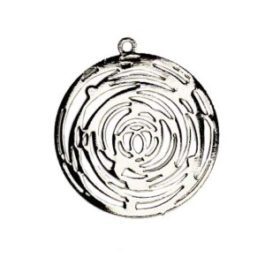 Anhänger Spirale 25mm silberfarbig