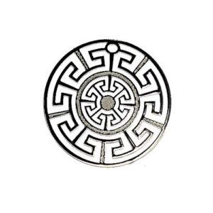 Anhänger rund 27mm silberfarbig