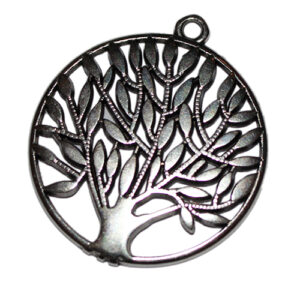 Anhänger Baum 38mm antiksilber