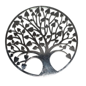 Anhänger Baum 40mm silberfarbig