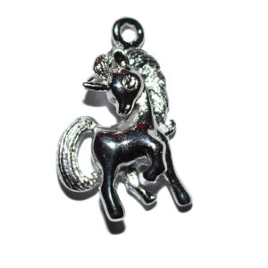 Anhänger Einhorn 20x16mm silberfarbig