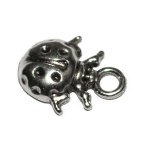 Anhänger Marienkäfer 11mm antiksilber