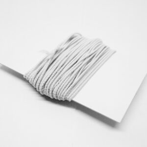 Kordel elastisch, 5m/1mm, weiß