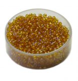 Rocailles Glasperlen Rainbow, 2.6mm rund, 17g im Döschen, verschiedene Farben