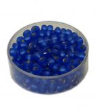 Rocailles Glasperlen mit Silbereinzug matt, 4.5mm rund, 17g im Döschen, verschiedene Farben