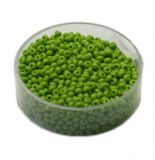 Rocailles Glasperlen opak, 2.6mm rund, 17g im Döschen, verschiedene Farben
