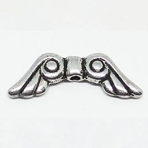 Engelsflügel, 20mm, silberfarben