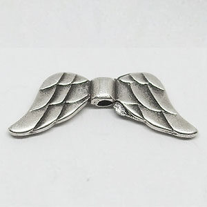 Engelsflügel, 18mm, silberfarben