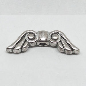 Engelsflügel, 15mm, silberfarben