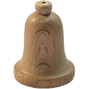 Holzglocke, 30x39mm, 5 St., unbehandelt