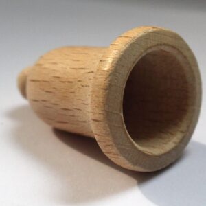 Holzglocke, 30x39mm, 5 St., unbehandelt