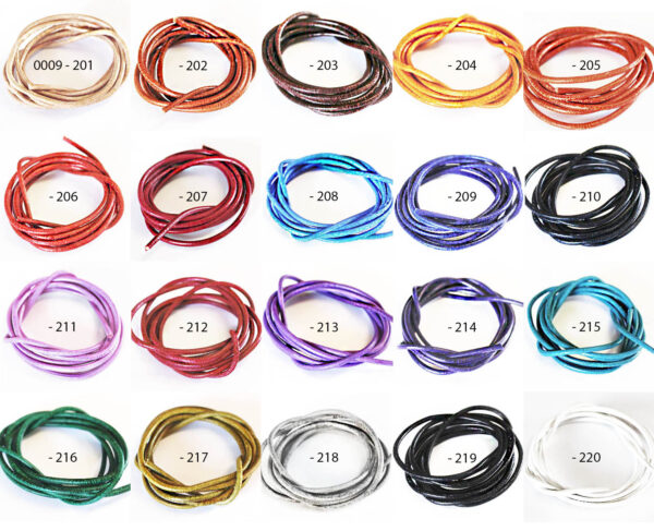 Lederband (Rind) 2mm, verschiedene Farben (5 St./10 St.)