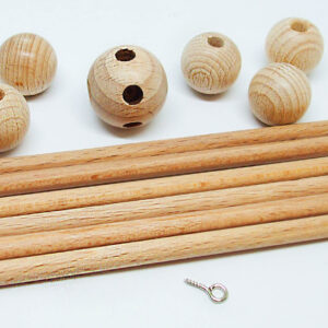 Mobilestern aus Holz, verschiedene Größen (4x100mm/6x150mm)