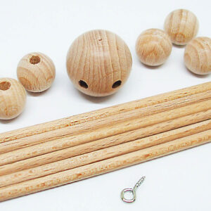 Mobilestern aus Holz, verschiedene Größen (4x100mm/6x150mm)