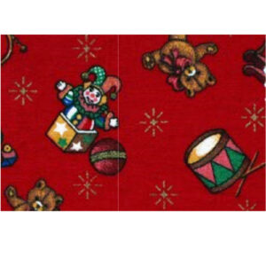Baumwollstoff gemustert, 100x115cm, Weihnachtsmotive - Weihnachtsmann grün