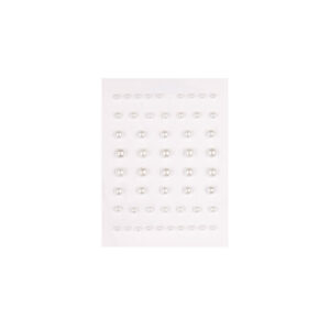 Strass-Steine zum Kleben, 54 Stück 3-6mm, viele verschiedene Farben - wachs-weiß