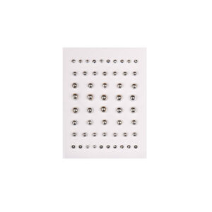 Strass-Steine zum Kleben, 54 Stück 3-6mm, viele verschiedene Farben