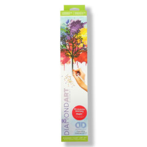 Diamond Dotz Motiv “Regenbogen Baum”, funkelndes Diamantbild zum Selbstgestalten, ca. 30,5 x 30,5 cm groß, Malen mit Diamanten