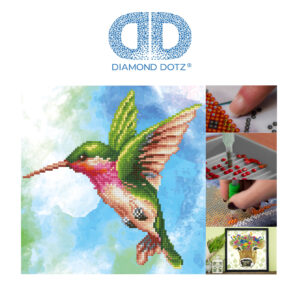 Diamond Dotz Disney Frozen II, "Sisters" Anna und Elsa, funkelndes Diamantbild zum Selbstgestalten, ca. 40 x 40 cm groß, Malen mit Diamanten