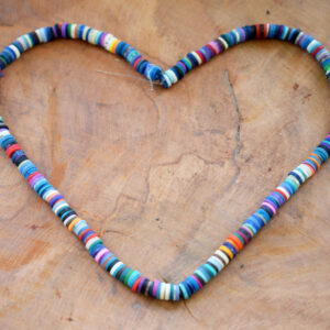 Katsuki Perlen 5mm mit 1,8 mm Loch, Perlenmischung aus Polymer Clay, ca. 380 St./Strang