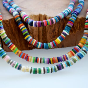 Katsuki Perlen 5mm mit 1,8 mm Loch, Perlenmischung aus Polymer Clay, ca. 380 St./Strang