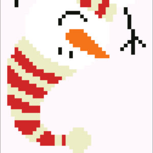 Diamond Dotz Grußkarte Schneemann “Merry Christmas”, ca. 12,6 x 17,7 cm, funkelnde Klappkarte zum Verschenken, inkl. Briefumschlag