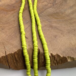 Katsuki Perlen 6mm mit 1,8 mm Loch, bunte Perlen aus Polymer Clay, ca. 330-350 St./Strang, verschiedene Farben