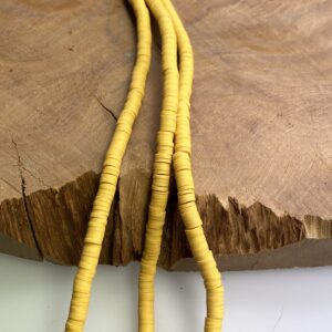 Katsuki Perlen 5mm mit 1,8 mm Loch, bunte Perlen aus Polymer Clay, mind. 350 St./Strang, verschiedene Farben