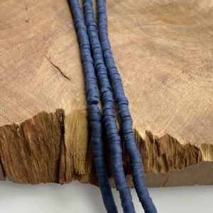 Katsuki Perlen 5mm mit 1,8 mm Loch, bunte Perlen aus Polymer Clay, mind. 350 St./Strang, verschiedene Farben