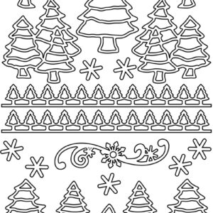 attraktive Aufkleber zum Dekorieren zu Weihnachten, Silvester und Neujahr